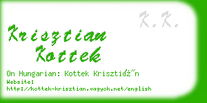 krisztian kottek business card